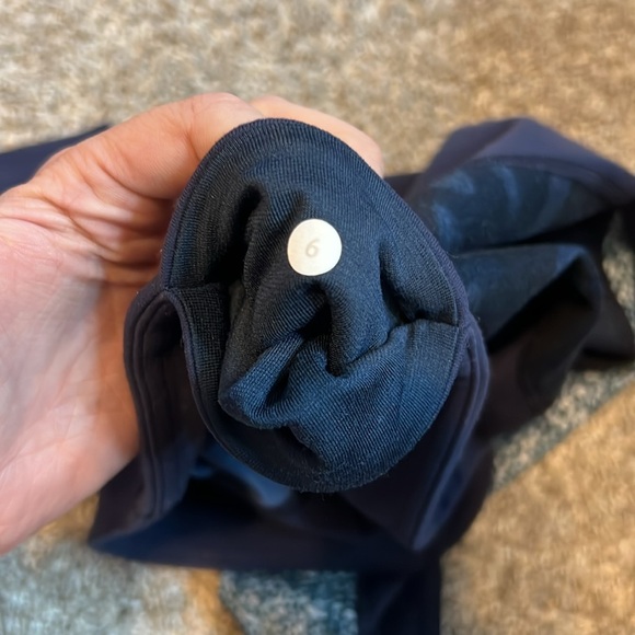 Lululemon Wunder Under Crop Full-On Luon Lotus Camo Oil Slick Blue Inkwell size6 - Picture 9 of 14
